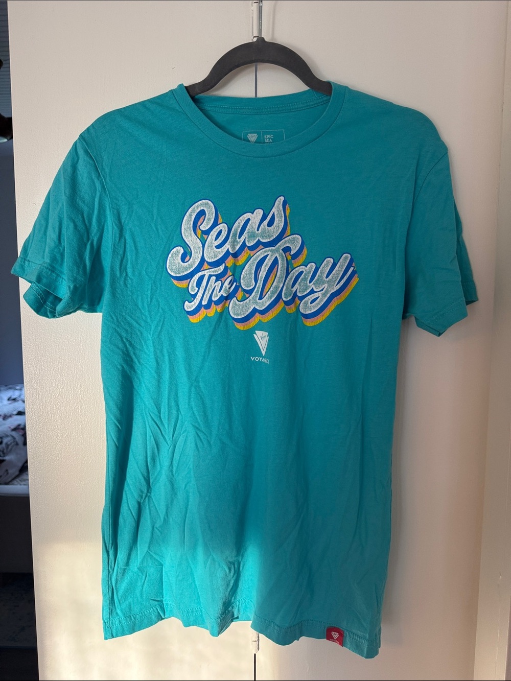 Teal "Seas The Day" Graphic Tee - Virgin Voyages